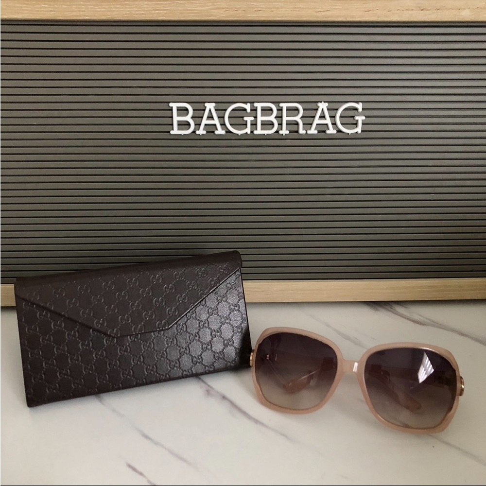 Gucci sunglasses pink frame